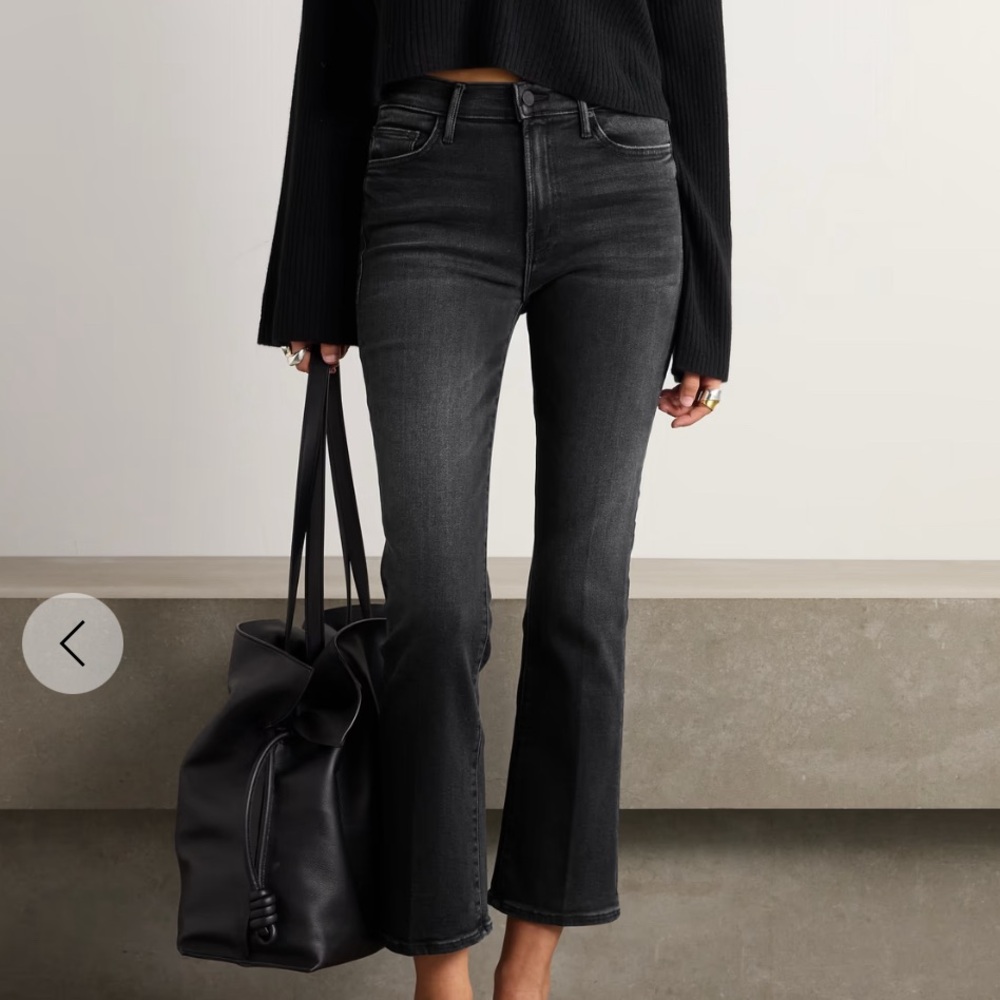 MOTHER The Outsider Flood cropped mid-rise bootcut jeans - Picture 3 of 4